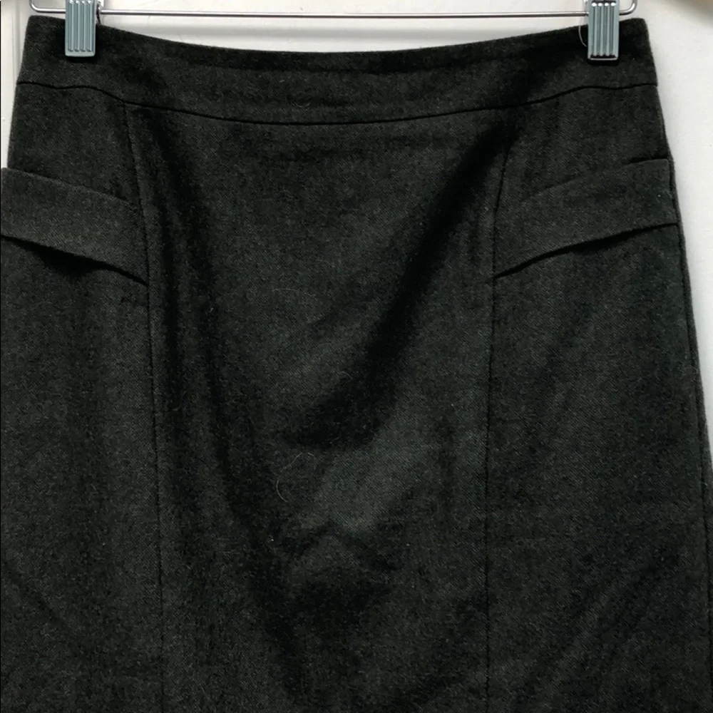 Ann Taylor green wool blend skirt sz 4P